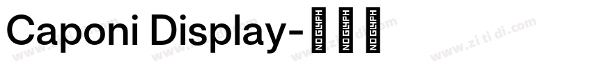 Caponi Display字体转换 Caponi Display字体转换